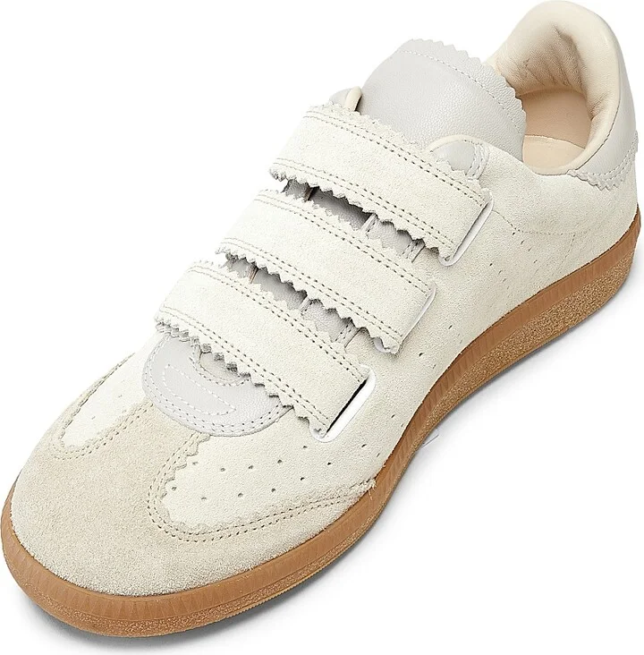 Women's Beth Suede Low-Top Sneakers - Ecru - Size 5 - Image 4