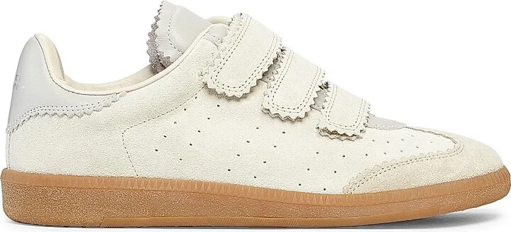 Women's Beth Suede Low-Top Sneakers - Ecru - Size 5