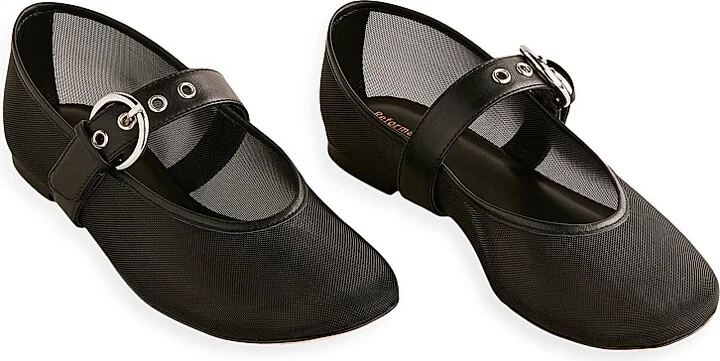 Women's Bethany Mesh Ballet Flats - Black - Size 6.5 - Image 2