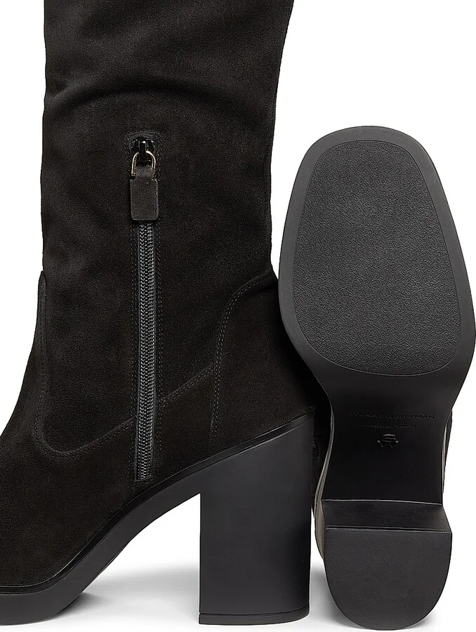 Women's Bethenny 80 Suede Boots - Black - Size 6 - Image 6