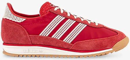 Womens Better Scarlet Wonder Wh Sl72 Shell and Suede Low-Top Trainers 5