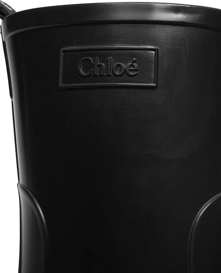 Women's Betty PVC Lug Sole Rain Boots - Black - Size 5 - Image 6