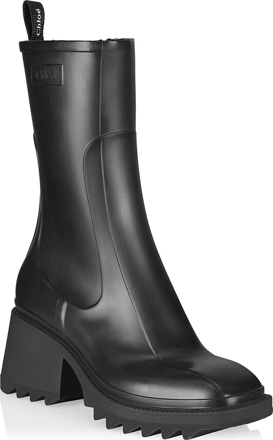 Women's Betty PVC Short Rain Boots - Black - Size 5 - Image 2