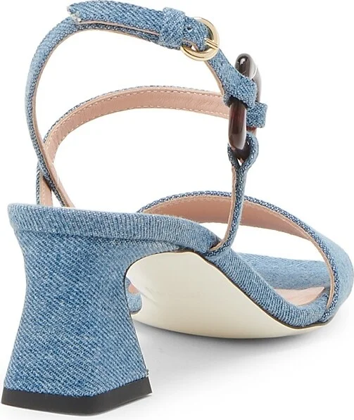 Women's Between The Lines 55MM Denim Sandals - Denim - Size 7 - Image 3