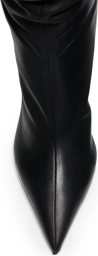 Women's Beverly Leather Stiletto Boots - Black - Size 5 - Image 4