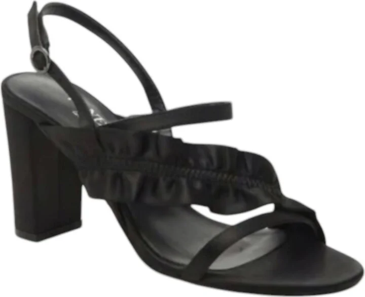 Women's Beyla Pump Heels In Black Satin