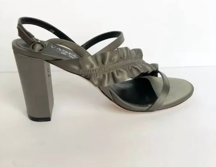 Women's Beyla Slingback Heels In Petwer Satin