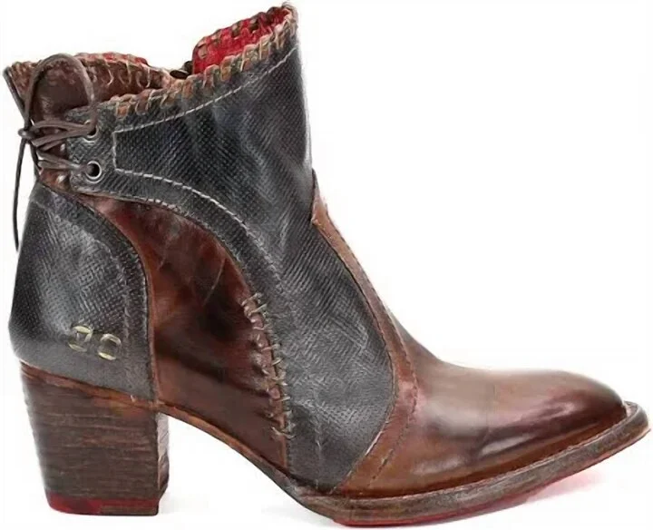 Women's Bia Boots In Teak Rustic Black Rustic