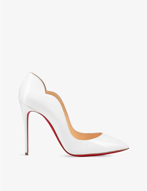Womens Bianco Hot Chick 100 Patent-Leather Courts Eur 34.5 / 1.5 Uk Women