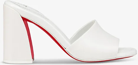 Womens Bianco Jane Mule 85 Calf Leather Heeled Mules Eur 39.5 / 6.5 Uk Women