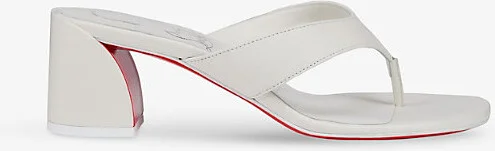 Womens Bianco Janetonga 55 Leather Heeled Mules Eur 37.5 / 4.5 Uk Women