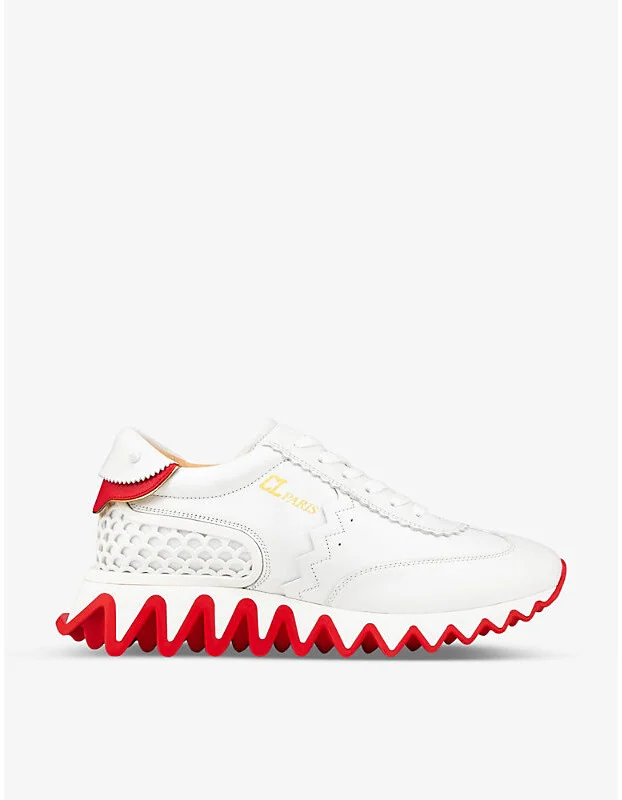 Womens Bianco Loubishark Donna Leather Trainers Eur 39 / 6 Uk Women