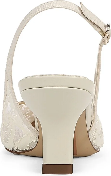 Women's Bianka 65MM Mesh Slingback Pumps - Ivory - Size 6.5 - Image 3
