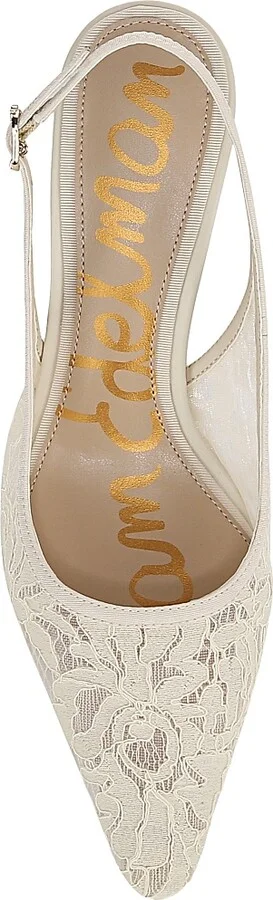 Women's Bianka 65MM Mesh Slingback Pumps - Ivory - Size 6.5 - Image 4