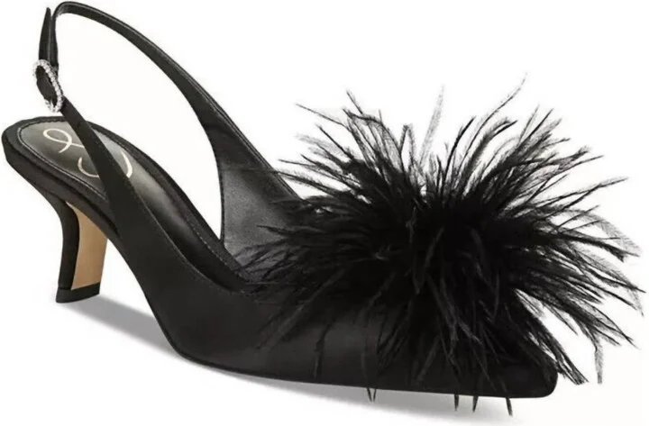 Women's Bianka Feather Pump In Black
