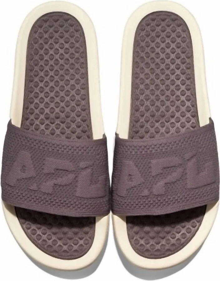 Women's Big Logo Techloom Slide In Asteroid/pristine