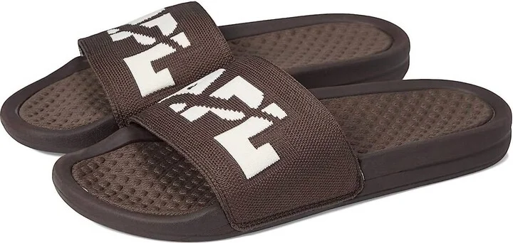 Women's Big Logo Techloom Slide In Chocolate/pristine