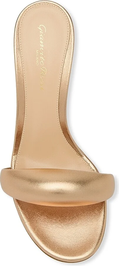 Women's Bijoux 85MM Leather Mules - Silver - Size 5 - Image 8