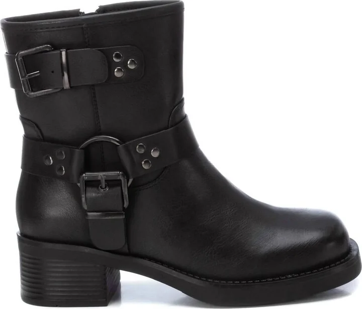 Women's Biker Booties In Black