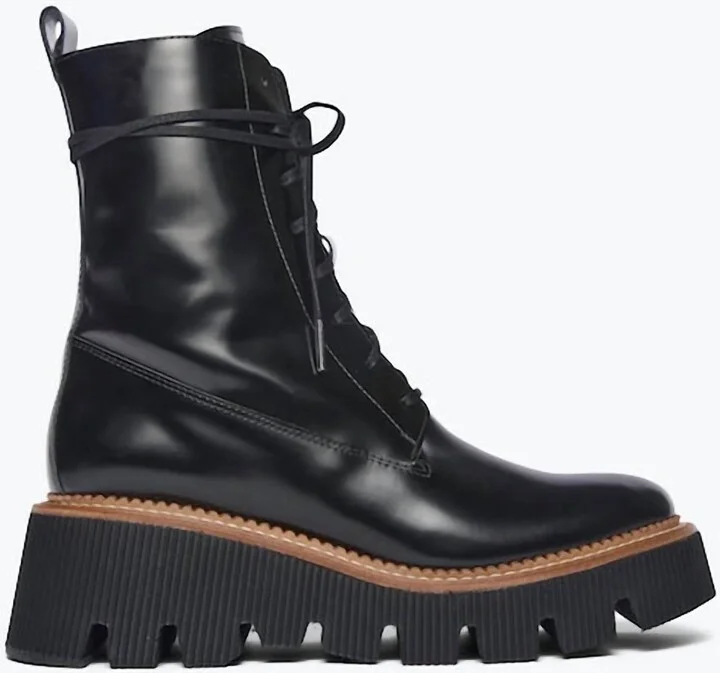 Women's Billie Platform Combat Boots In Black