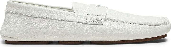 Women's Billy Leather Driving Loafers - Optic White - Size 6