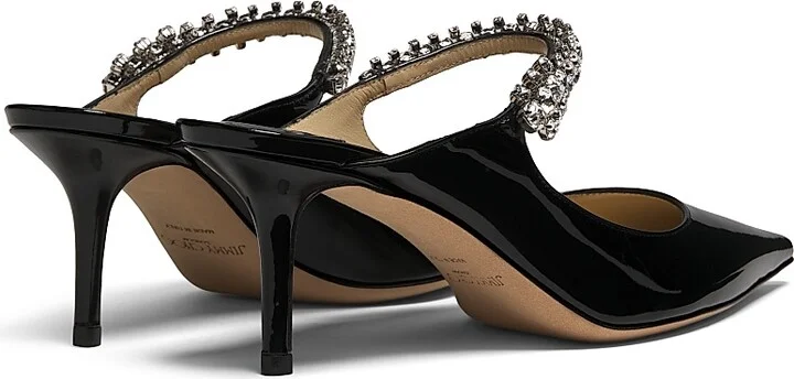 Women's Bing 65MM Embellished Patent Leather Mules - Black - Size 5 - Image 3