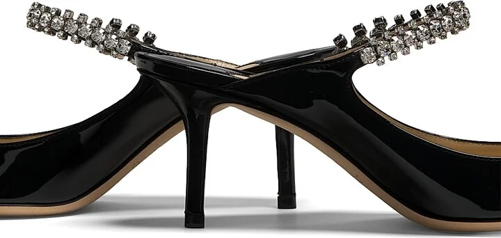 Women's Bing 65MM Embellished Patent Leather Mules - Black - Size 5 - Image 6