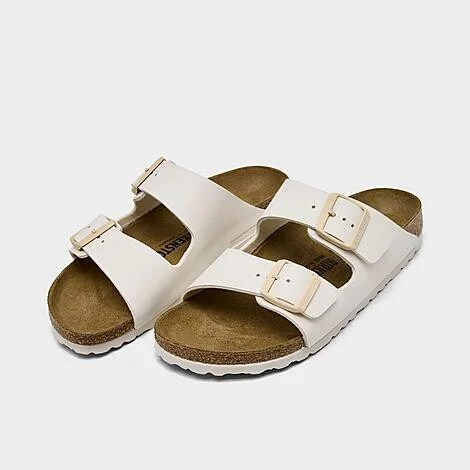 Women's Birkenstock Arizona Birkibuc Sandals (Big Kids' Sizes Available) - Image 4