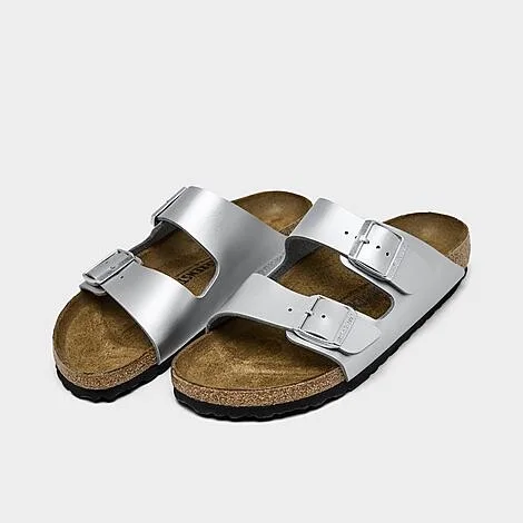 Women's Birkenstock Arizona Birkibuc Sandals (Big Kids' Sizes Available) - Image 6