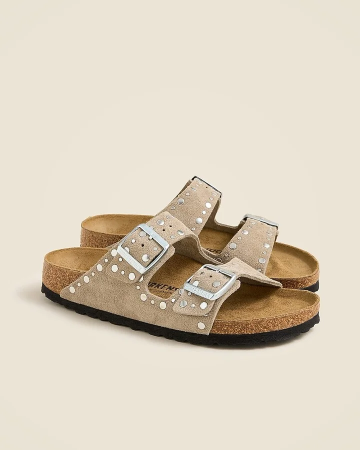 Women's Birkenstock® Arizona riveted suede sandals