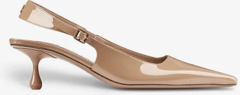 Womens Biscuit Amel 50 Slingback Leather Heeled Courts Eur 35 / 2 Uk Women