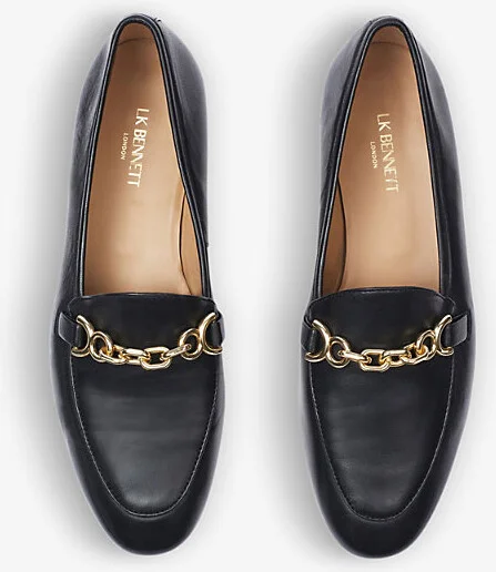 Womens Bla-Black Adalynn Snaffle Leather Loafers Eur 36 / 3 Uk Women - Image 2