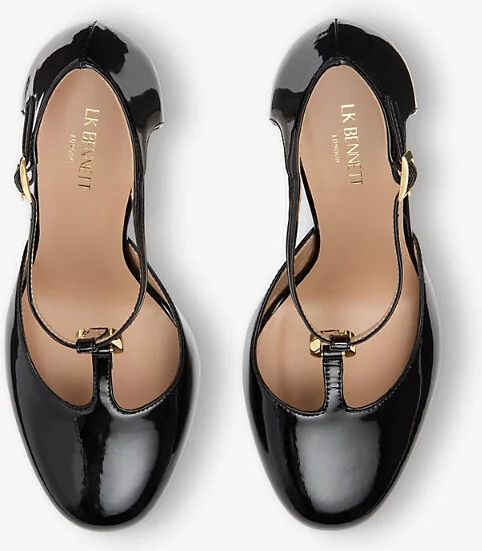 Womens Bla-Black Almina Heeled Leather Mary-Jane Shoes Eur 42/ 9 Uk Women - Image 2