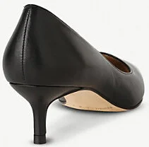 Womens Bla-Black Audrey Leather Courts Eur 36 / 3 Uk Women - Image 2