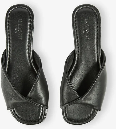 Womens Bla-Black Cora Leather Sandals Eur 39 / 6 Uk Women - Image 2