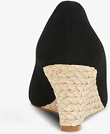 Womens Bla-Black Eevi Wedge Leather Courts Eur 41 / 8 Uk Women - Image 2