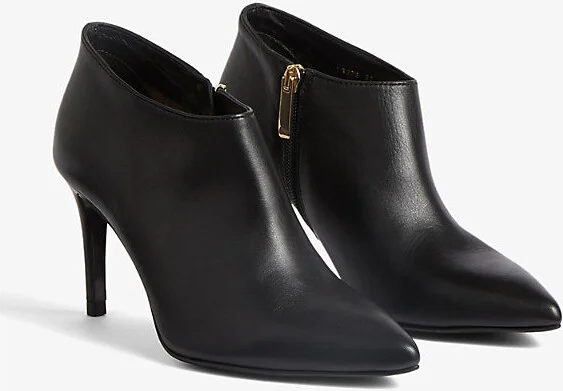 Womens Bla-Black Elle Heeled Leather Ankle Boots Eur 39 / 6 Uk Women - Image 2