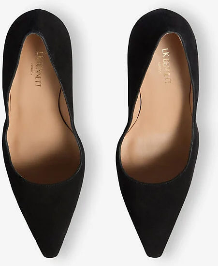 Womens Bla-Black Fern Suede Courts Eur 37.5 / 4.5 Uk Women - Image 2