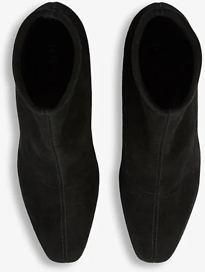 Womens Bla-Black Grove Stretch Heeled Suede Ankle Boots Eur 41 / 8 Uk Women - Image 2