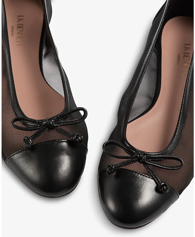Womens Bla-Black Kara Mesh Ballet Pumps Eur 35 / 2 Uk Women - Image 2