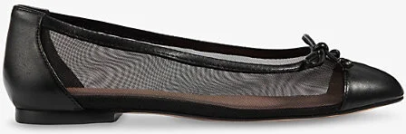 Womens Bla-Black Kara Mesh Ballet Pumps Eur 35 / 2 Uk Women
