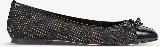 Womens Bla-Black Kara Tweed Ballet Pumps Eur 36 / 3 Uk Women