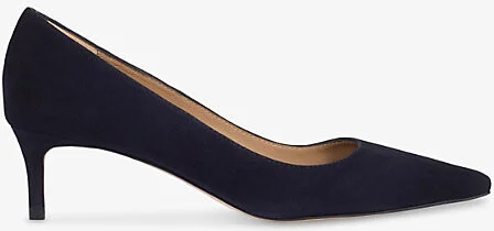 Womens Bla-Black New Ava Suede Pointed Kitten Heel Court Eur 42/ 9 Uk Women
