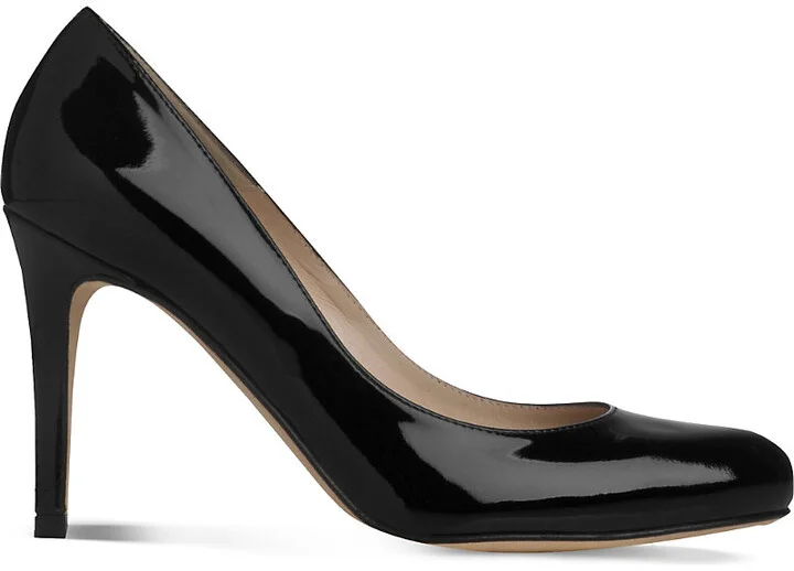 Womens Bla-Black Stila Patent-Leather Courts Eur 38/5 Uk Women