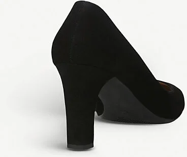 Womens Bla-Black Tess Suede Courts Eur 41 / 8 Uk Women - Image 2