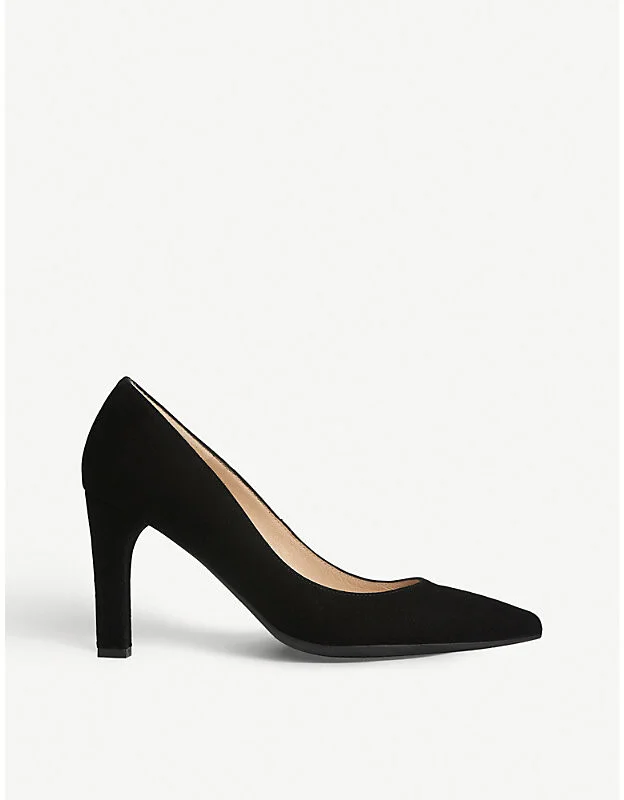 Womens Bla-Black Tess Suede Courts Eur 41 / 8 Uk Women