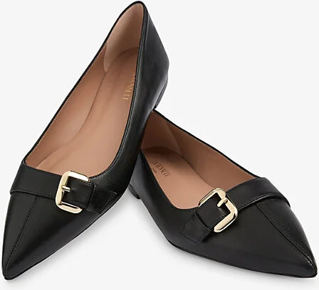 Womens Bla-Black Tory Leather Ballet Flats Eur 37 / 4 Uk Women - Image 2