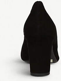Womens Bla-Black Winola Block-Heel Suede Courts Eur 41.5 / 8.5 Uk Women - Image 2