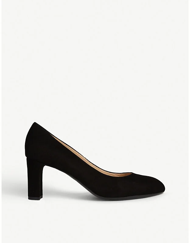 Womens Bla-Black Winola Block-Heel Suede Courts Eur 41.5 / 8.5 Uk Women