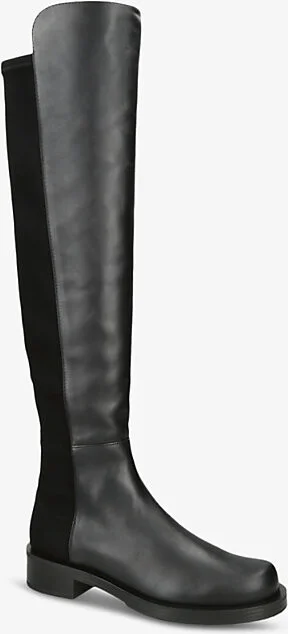 Womens Black 5050 Bold Over-The-Knee Leather Boots Eur 35.5/2.5 Uk Women - Image 2